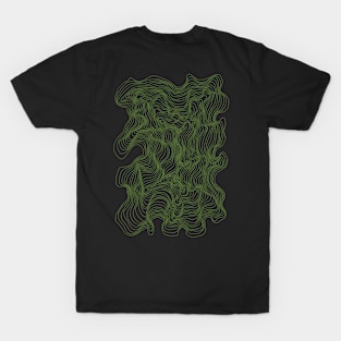 Mittee ArtPiece "GreenLines" T-Shirt